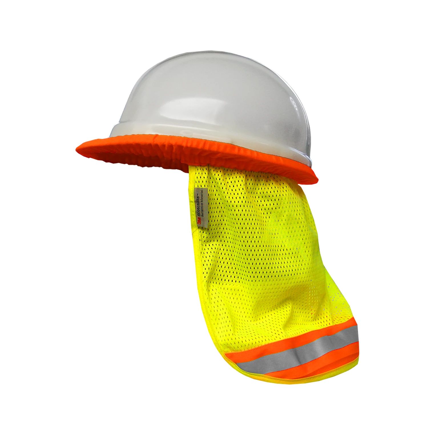 Lime neck shade for hard hat